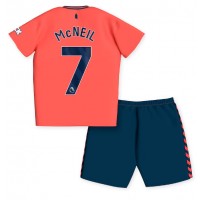 Otroški Nogometni dresi Everton Dwight McNeil #7 Gostujoči 2023-24 Kratek Rokav (+ Kratke hlače)